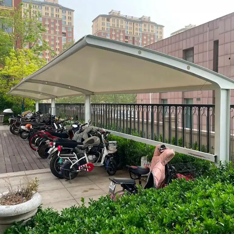 拉孜县膜结构电动车棚